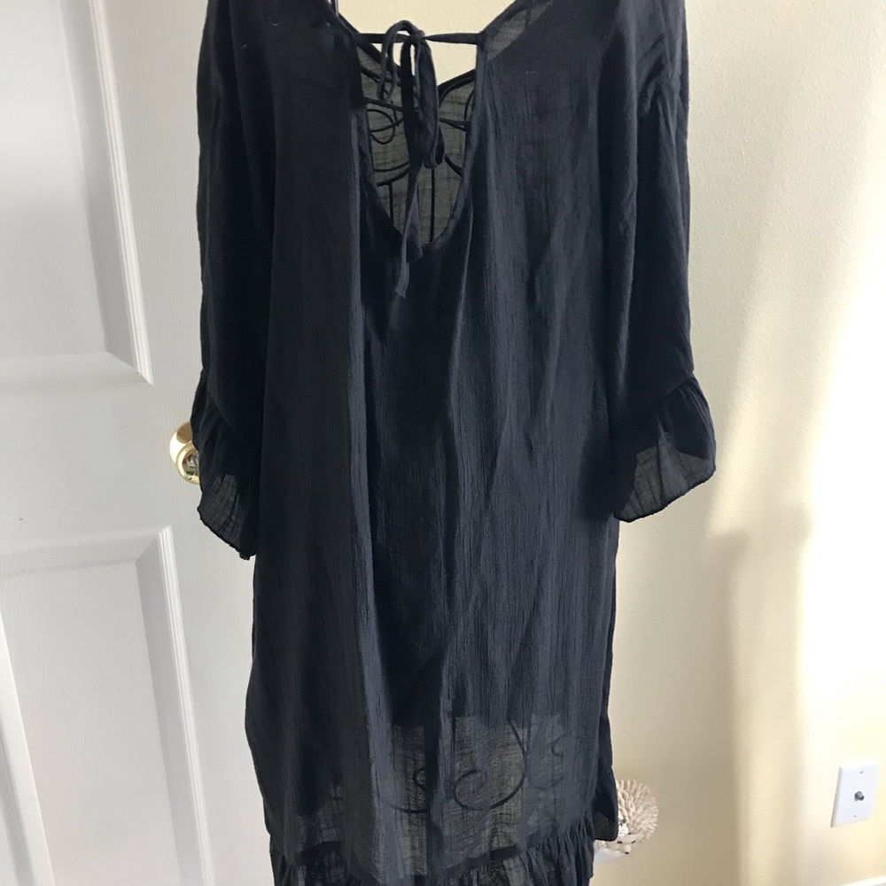 HOST PICK 🎉Ekouaer Black Swimsuit Cover Up Size Large - Picture 4 of 6
